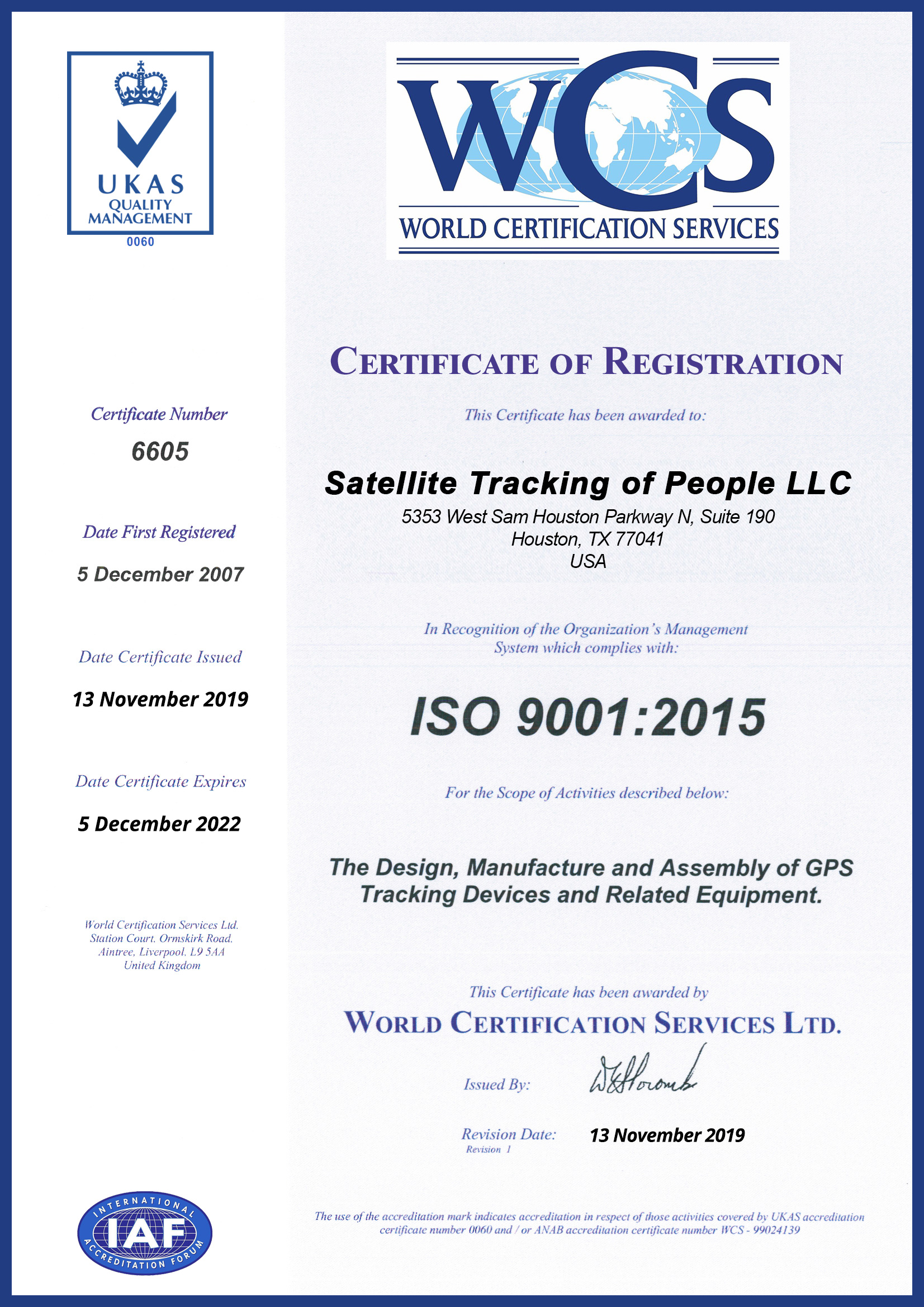 Securus Monitoring Solutions is ISO:9001 Certified