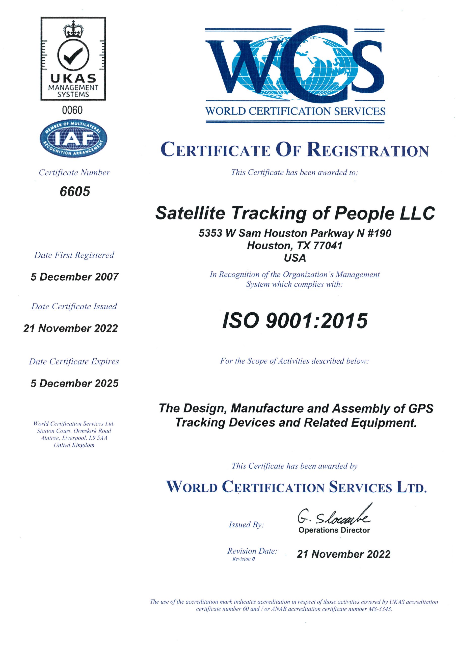 Securus Monitoring Solutions is ISO:9001 Certified